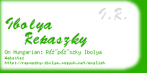 ibolya repaszky business card